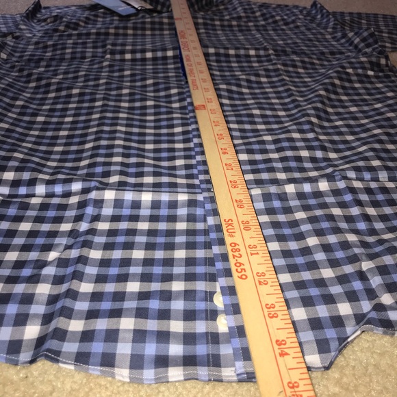 NWT Blue button down dress shirt - Picture 8 of 10